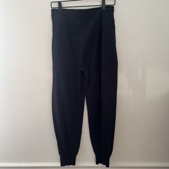 Nike Women Dri-fit Joggers Black Sz Medium Swoosh Logo Pockets - Picture 4 of 13